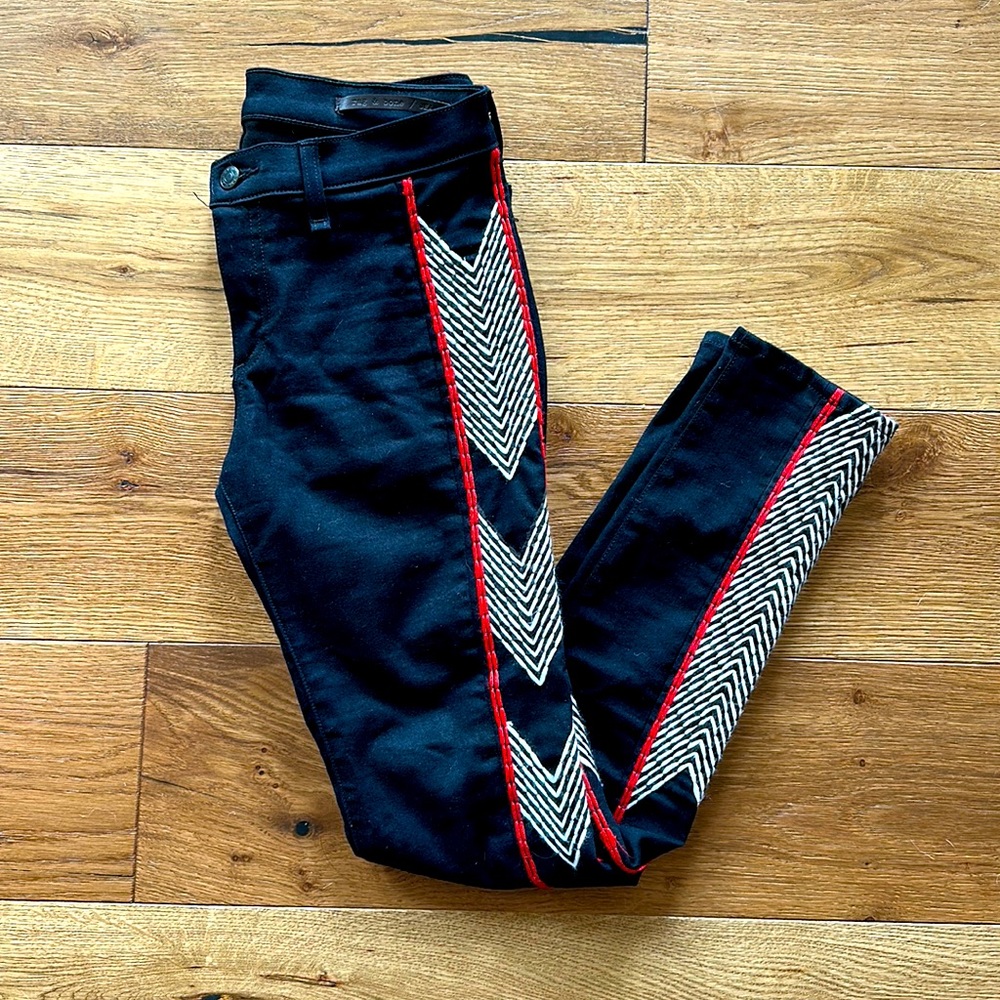 Rag & Bone Embroidered Jeans